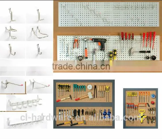 Epoxy Coated Locking Steel Pegboard Shelves photo-6