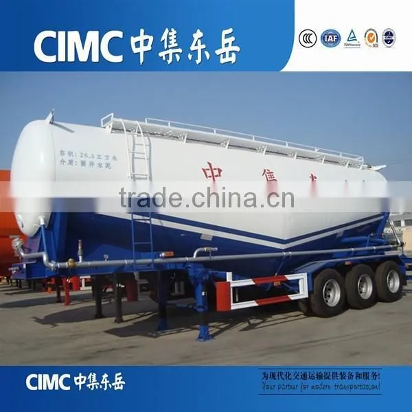 CIMC Compressor and Diesel Engine 55CBM Bulk Cement Silo Tanker Trailer photo-4