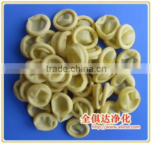 Yellow ESD Powder Free Cleanroom Latex Finger Cot photo-2