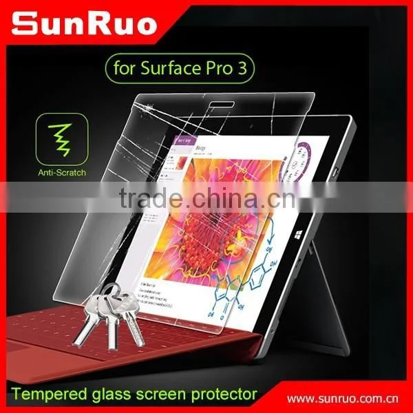 Screen Glass Guard 9h Screen Protector for Surface Pro3, for Surface Pro3 Tempered Glass Screen Protector photo-2