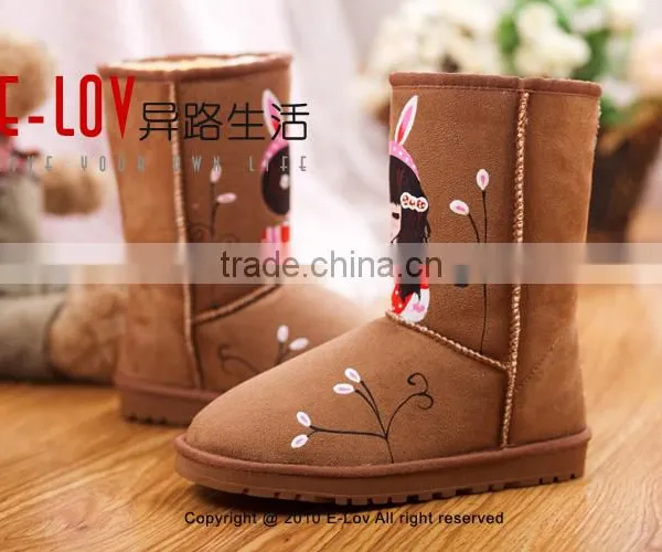 NO.U005LHot Sales High Quality and Cheap Woman Fur Boots photo-3