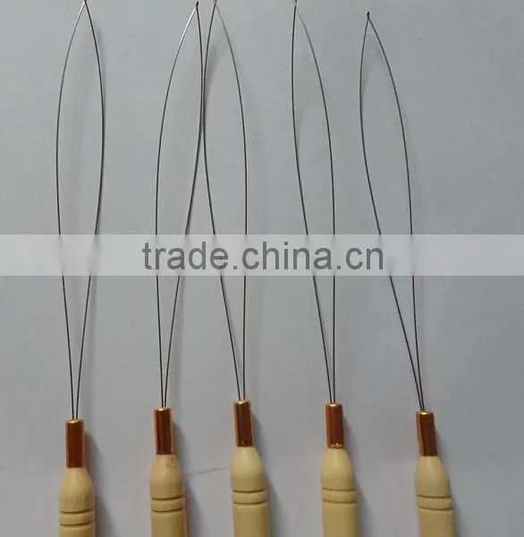 Micro Rings Loop Tool Loop Threader Pulling Needle Used With Hair Plier and Beads for Human Hair Feather Extension Tools photo-4