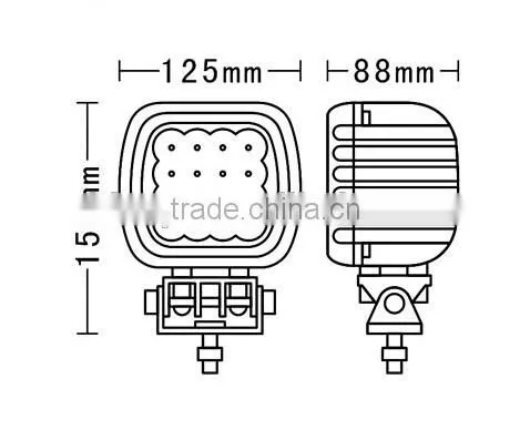Best Gold Trade Supplier of Work Light, High Power 48W Square Offroad LED Work Light Car Led Work Light photo-6