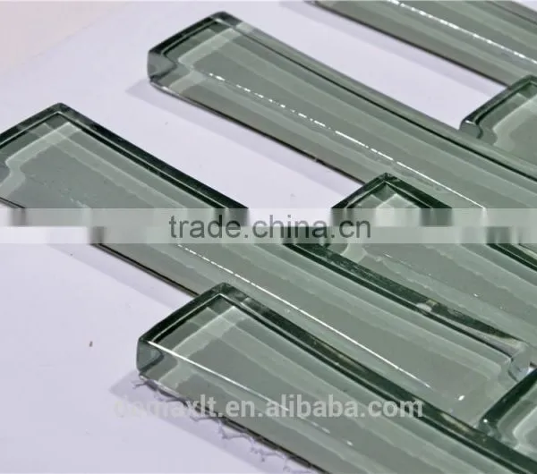 Green Color Bamboo Design Crystal Glass Mosaic for Swimming Pools photo-3