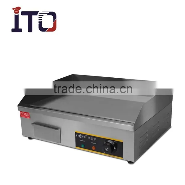 CI-818 Table Top Stainless Steel Electric Teppanyaki Griddle Grill With Full Flat