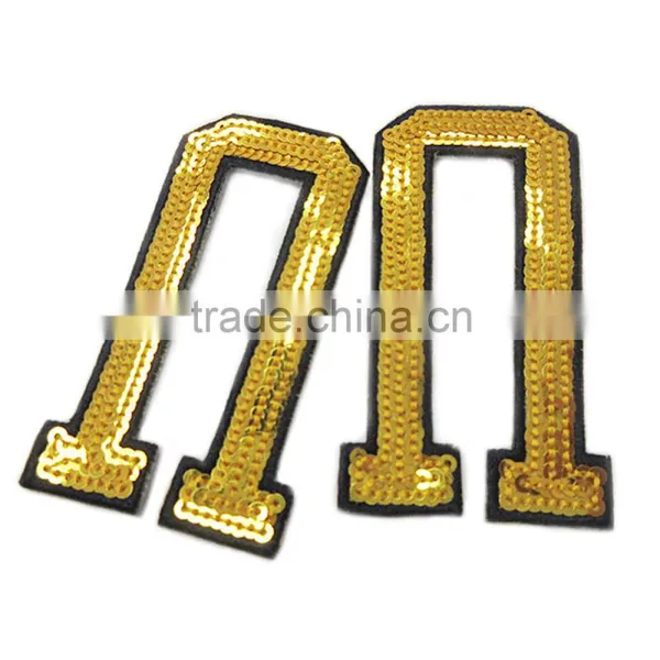 Unique Hand Made Embroidery Custom Logo Sequins Name Brand Patches photo-3