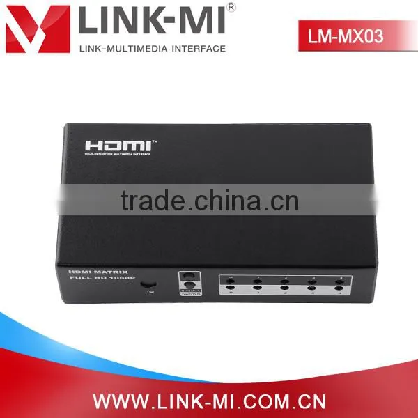 LINK-MI LM-MX03 HDMI 1.3 HDCP 2.0 High Definition Audio Video Mini HDMI Matrix 4x2 photo-4
