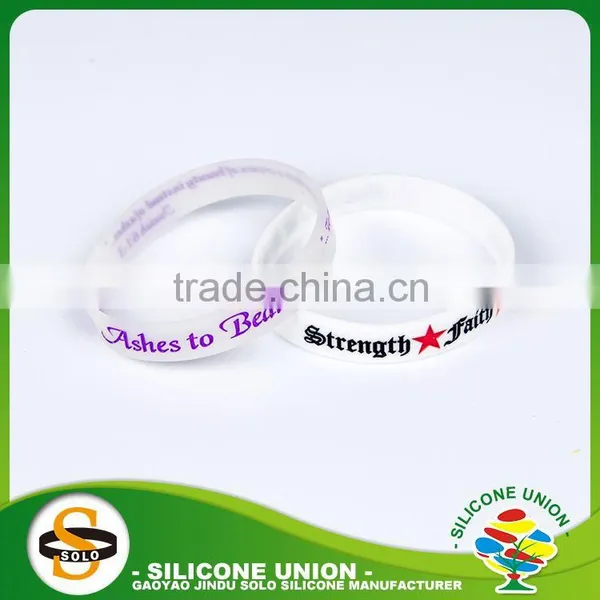 Cheap Custom Color Silicone Bracelet Color Silicone Bracelet
