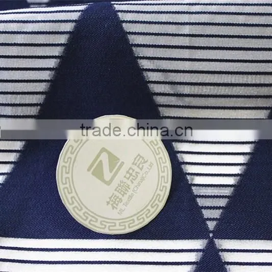 Triangle Jacquard Organza Fabric Geometric Figure Jacquard Fabric With Cotton photo-2