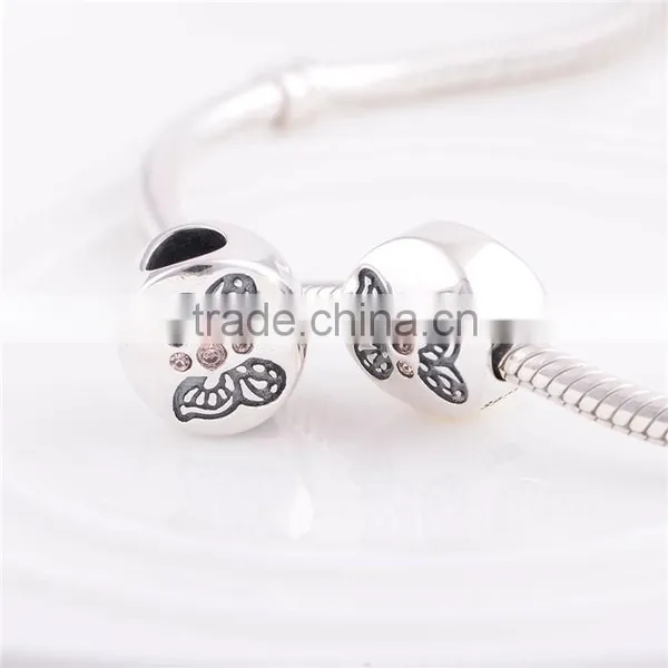 2016 Butterly Custom Design S925 Silver Charm Bracelet photo-2