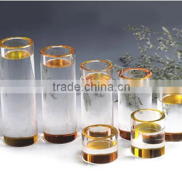 2016 New Crystal Round Diamond Wholesale Glassvotive Candle Holder photo-5