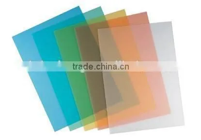 PVC film for binding cover and binding comb