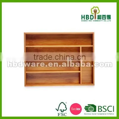 Bamboo Kitchen Cutlery Tray,bamboo Organizer,wood Cutlery Tray Wholesale photo-4