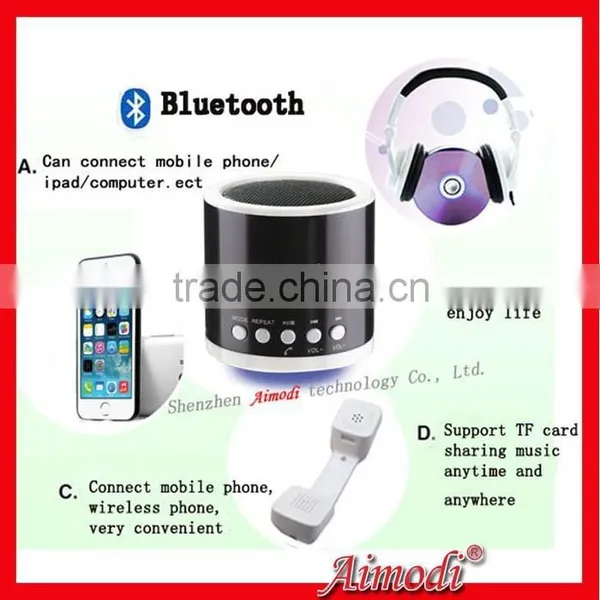 Unique Design Portable Buletooth Wireless Speaker Support TF Card photo-5