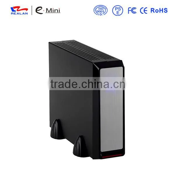Realan Emini 2019 Vertical Small PC Case With 2.5"HDD USB Audio Ports, Horizontal Mini PC Box photo-5