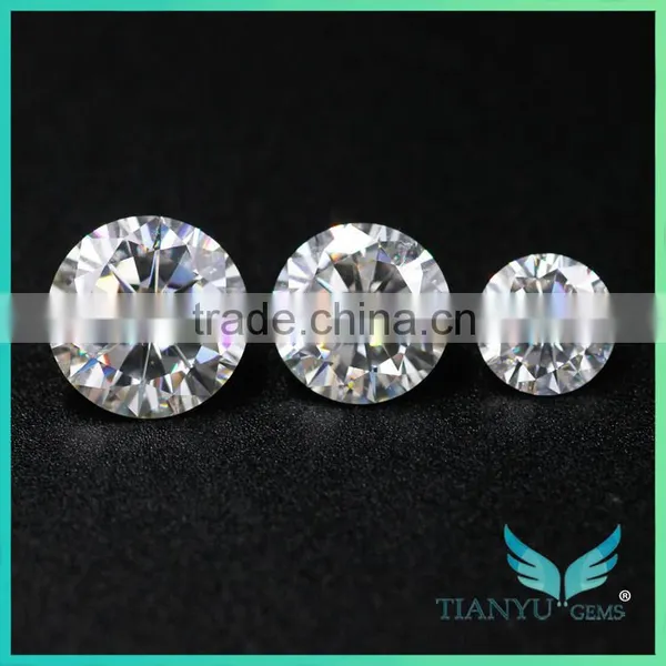 Loose Diamond Moissanite Charles 4h Sic Solitaire 8mm Round Brilliant Cut 2 Carat Moissanite photo-5