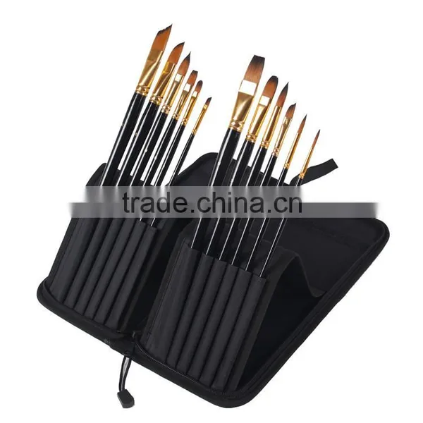 Bomega 12 Pieces Oil Paint and Acrylic Artist Paint Brush Set Wholesale photo-2
