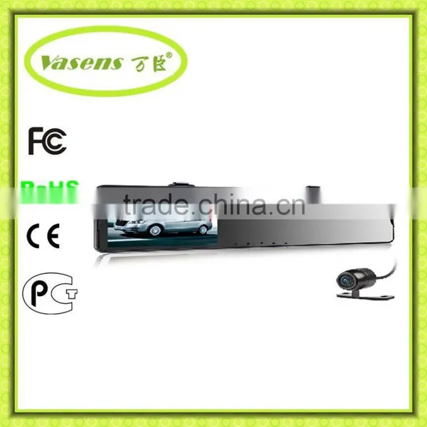 Car Quad Core 5" Android 4.0 Car DVR Dash Cam GPS WiFi Rearview Mirror Monitor+CAM CameraRecorder photo-3