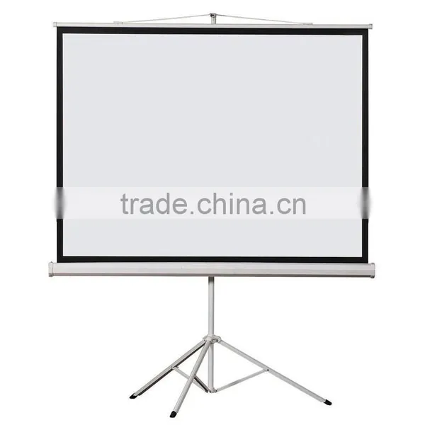 Matt White Projector Screen With Portable Tripod 3D HD TV Projection for Home Cinema System photo-3