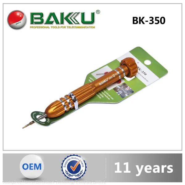 BAKU Миниатюрный точный шлицевой отвертка. Мультифункциональный высококачественный точный отвертка BK 350