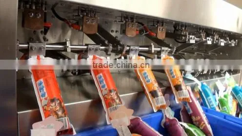 Shape Pouch Bag Filling Sealing Machine in Stock photo-2