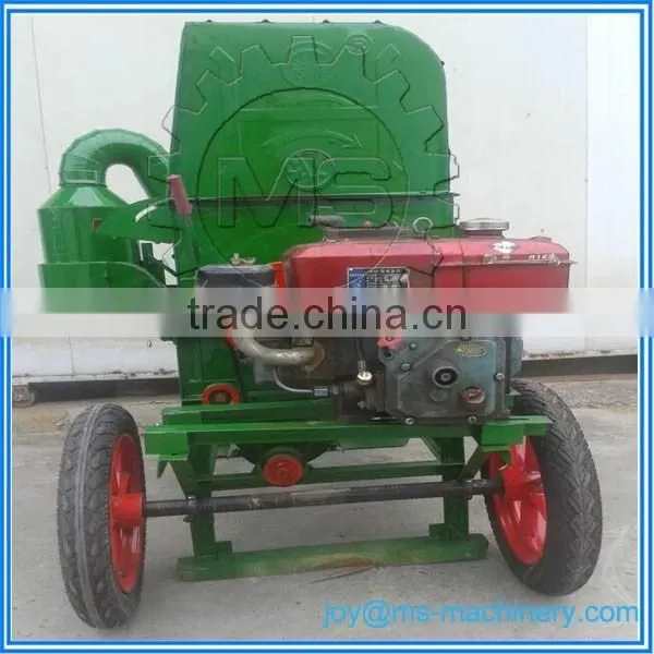 Small Mobile Gasoline Engine Driven Paddy Rice Thresher photo-5