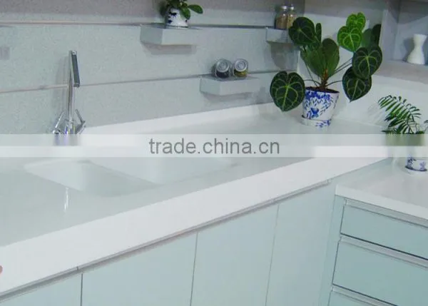 Classic White Kitchen Cabinet With Quartz Countertop on Sale photo-6