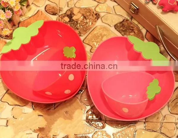 Large Size Strawberry Plastic Storage Bowl photo-2