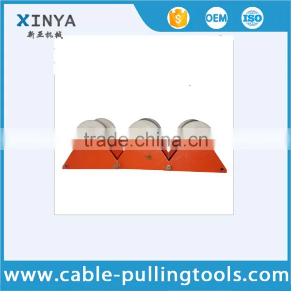 Manhole Cable Rollers Triple Cable Pulley With Nylon Wheel 140x160mm photo-2