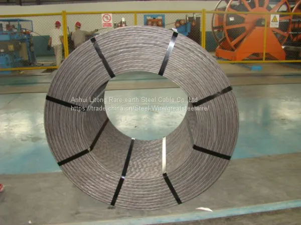Low Relaxation PC Steel Wire Drawing Wire Type , Water Resistant Steel Strand Cable photo-2