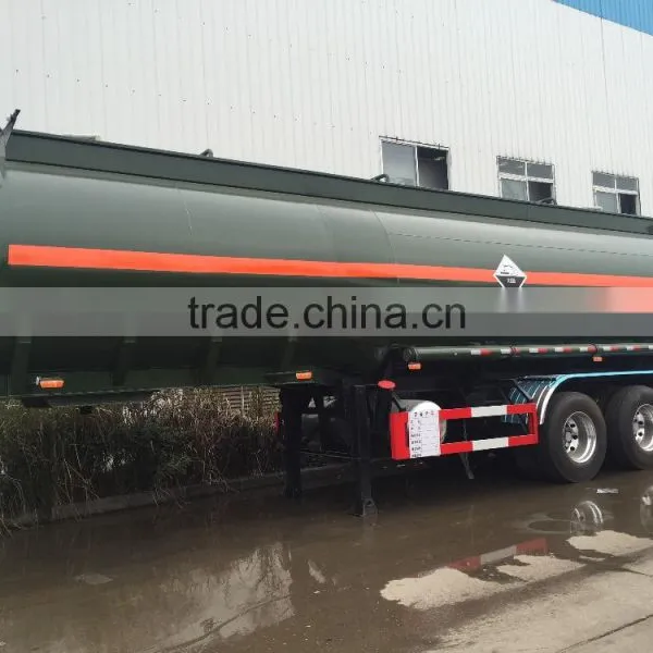 27m3 Chemical Liquid Tank 3 Axel Trailer With Three 13 Ton FUWA Axles photo-4