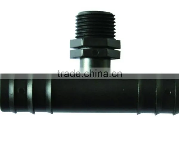 Garden Agriculture Irrigation Round Tube Fitting Plastic Tee Connector photo-2