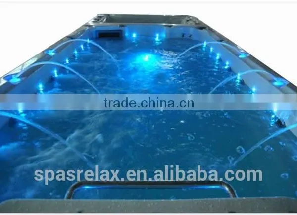 Big Plastic Swimming Pools Water Jet With 17" TV Powerful Air Jets for Adult photo-3