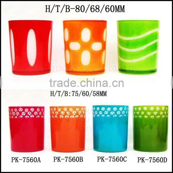Luxury Hand Cut Black Colored Glass Candle Container photo-3