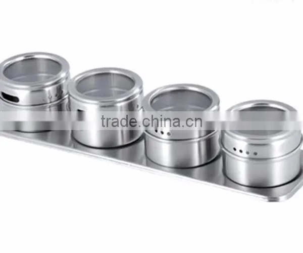 Magnetic Spice Jar Stainless Steel Condiment Sets, Condiment Jar photo-4