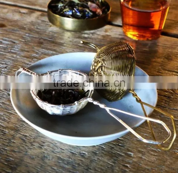 Antique and Silver Plate Woven Tea Strainers | Stainless Steel Strainer photo-2