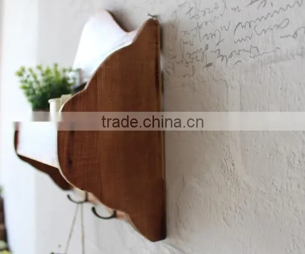 Home Decor Wooden Decorative Wall Shelf photo-3
