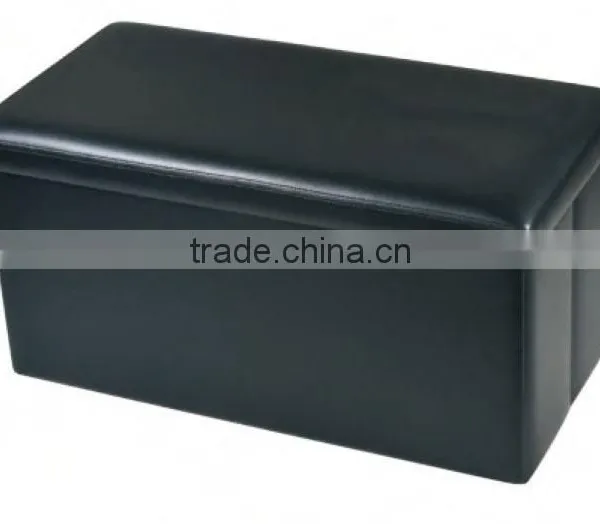 Waterproof Faux Leather Folding Storage Ottoman Bench photo-2