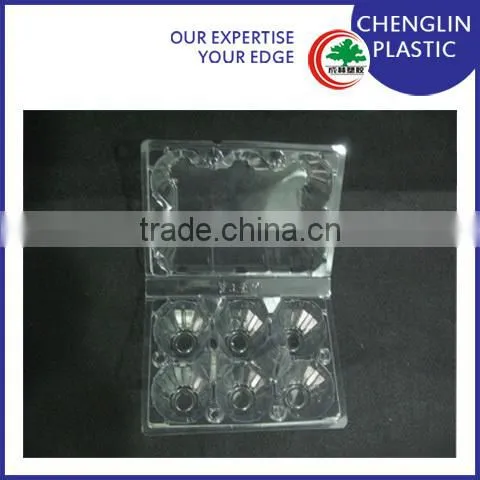 Hot Sale Cheap Transparent Clear 6 Holes Plastic Egg Tray photo-4