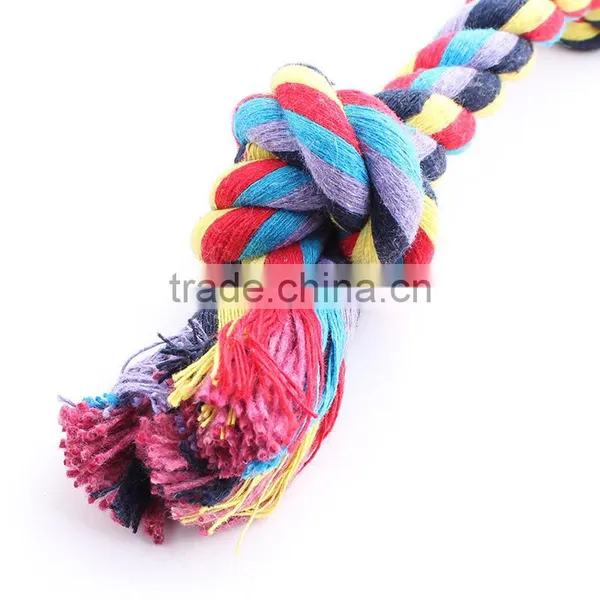 Yiwu Factory Wholesale Pet Dog Toy Double Knot Knot Cotton Rope m 23cm 55g Can be Mixed Batch photo-3
