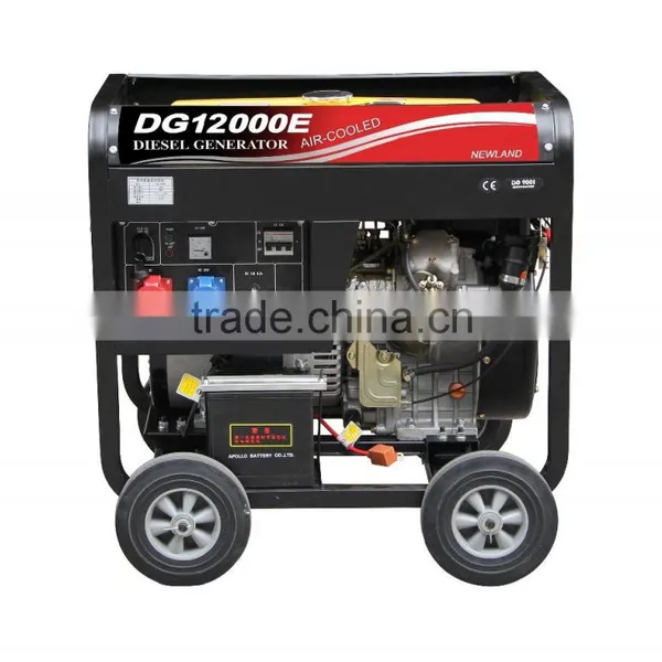Square Frame With Big 4 Wheels 5kva Silent Diesel Generator Price photo-2