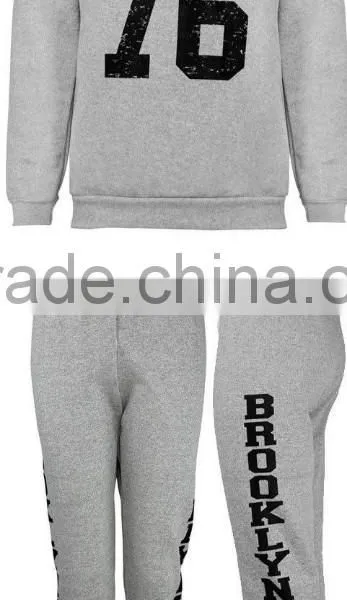Ladies Brooklyn 76 Full Set Sweatshirt & Jogging Bottoms Joggers Tracksuit photo-2