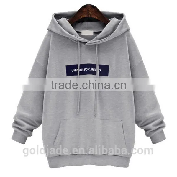 2017 New Style Round Neck Long Sleeve Plain Women Sweater Pullover Hoodies photo-4