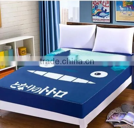 100% Cotton Cartoon Printing Super Soft Baby Crib Fitted Sheet photo-3
