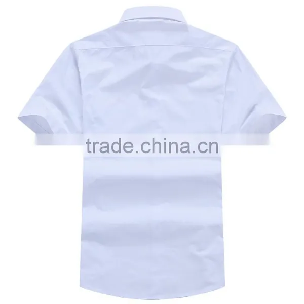 HOT!Custom Made Men Plain TC Polyester Cotton Corporate/office Uniform Work Shirts With Logo Printing photo-2