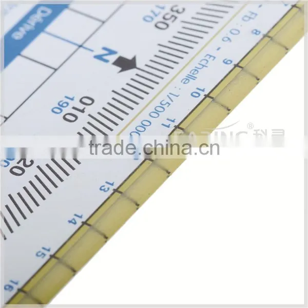 Kearing Chiese Aviation Protractor With Full Specification 140*140*3mm Size Navgation Protractor For Pilots # KPP-3 photo-5