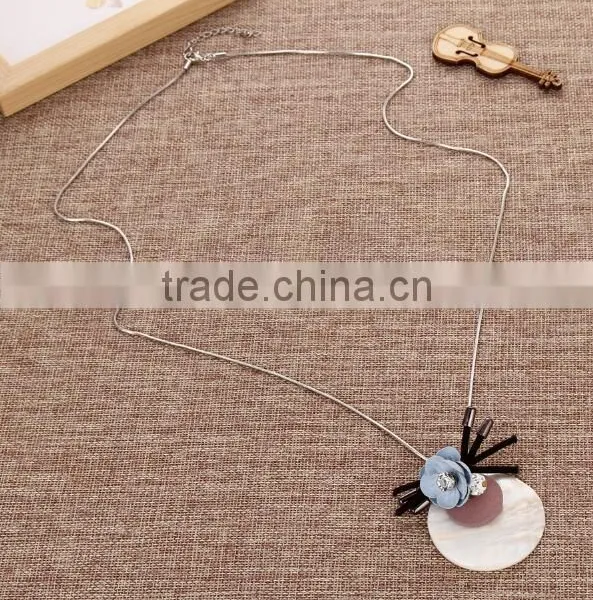 Zm35139a European Style Women Jewelry Fashion Shell Pendant Necklace photo-4