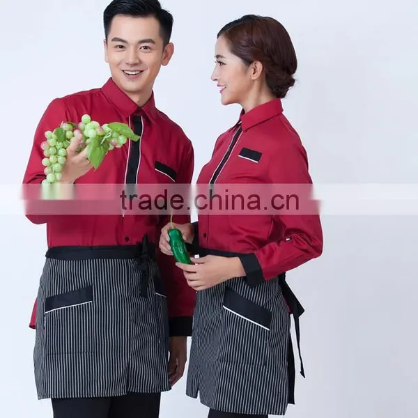 Custom Good Quality Elestic Pants Hotel Staff Uniform , Hotel Uniform Design for Waiter and Waitress photo-4