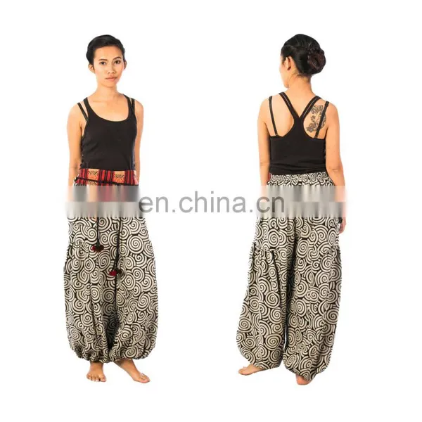 Lofbaz Women Handmade Hippie Hmong Boho Baggy Gypsy Aladdin Genie Harem Pants Trousers photo-6