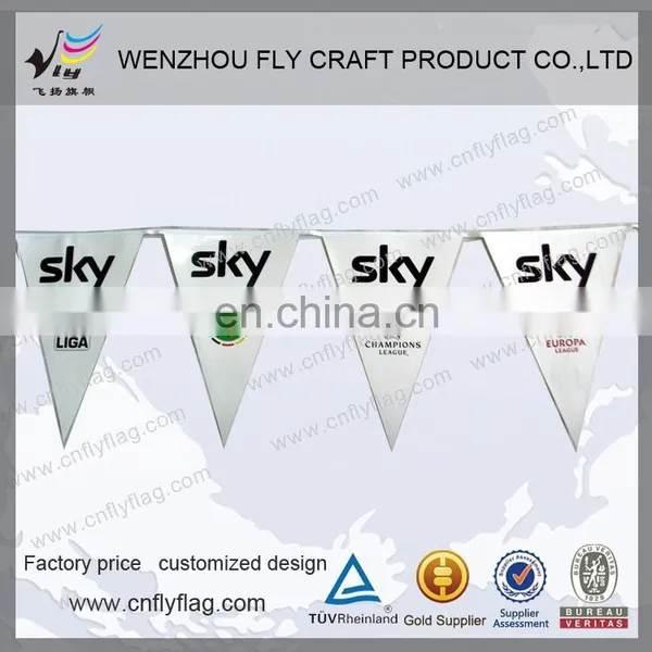 China Supplier Factory Price Birthday Party Decoration Triangle String Flags photo-4
